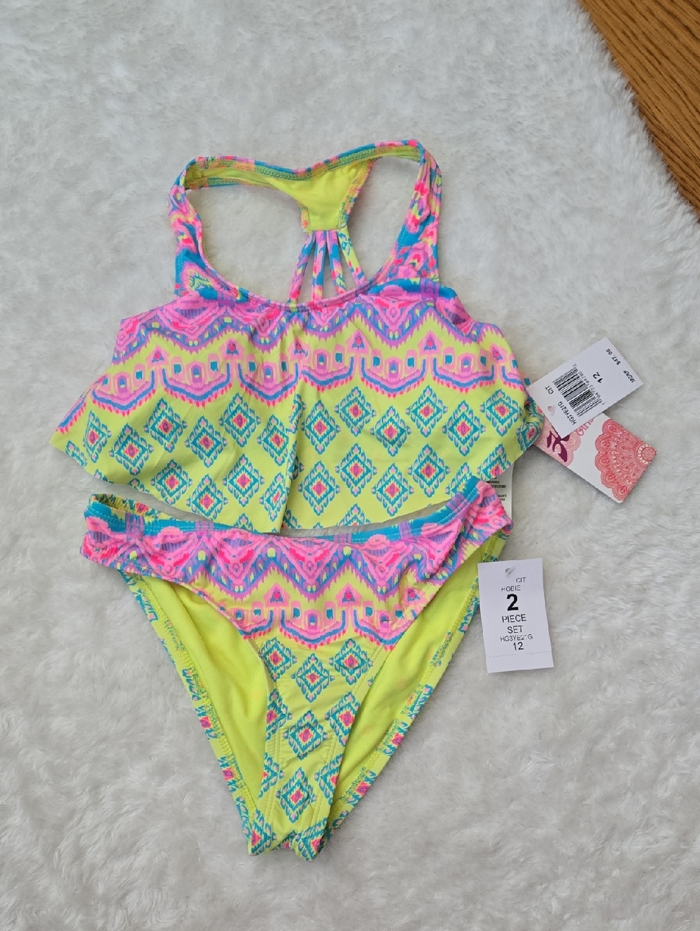 Hobie Bikini Set, Girls Size 12, New With Tags